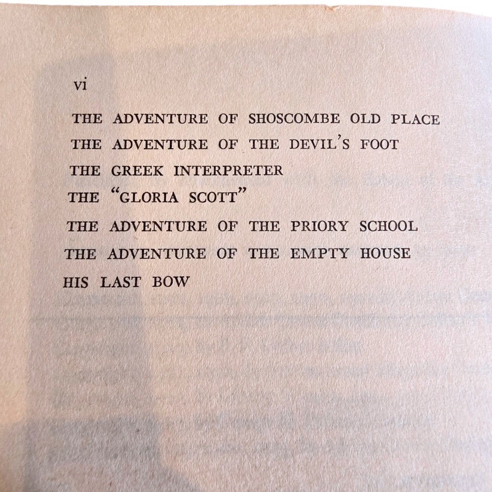 1955 A Treasury of Sherlock Holmes Arthur Conan Doyle Hardcover Book‎ VTG Rare - Picture 10 of 14